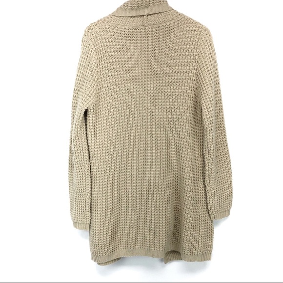 THML Thick Knit Cream Open Cardigan Sweater - Picture 4 of 4